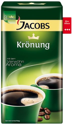 Jacobs Krönung Original Röstkaffee Gemahlen – 1 x 500 g