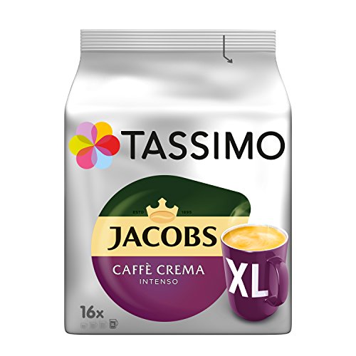 Tassimo Jacobs Caffè Crema Intenso XL, 5er Pack Kaffee T Discs (5 x 16 Getränke)