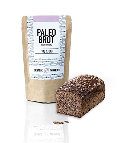 Organic Workout Paleo Brotbackmischung – 100% Bio, glutenfrei, low-carb, eiweissbrot
