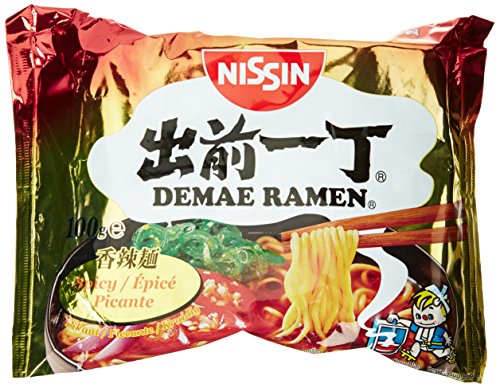 Nissin Demae Ramen Spicy, 5er Pack (5 x 100 g Beutel)