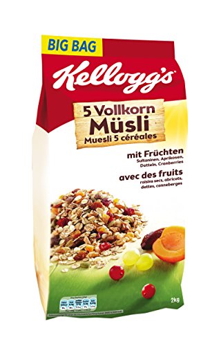 Kellogg's 5-Korn Müsli Fruit, 1er Pack (1 x 2 kg)