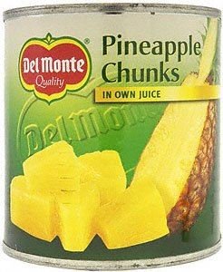 Del Monte – Ananasstücke in Saft – 2 x 435 g