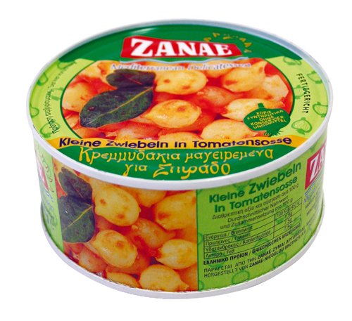 Zanae Kleine Zwiebeln in Tomatensoße, in Öl, 2er Pack (2 x 280 g Packung)