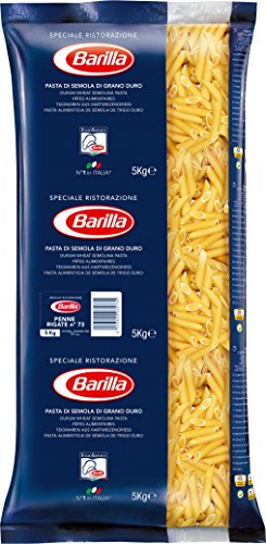 Barilla Pasta Nudeln Penne Rigate n. 73, 1er Pack (1 x 5 kg)