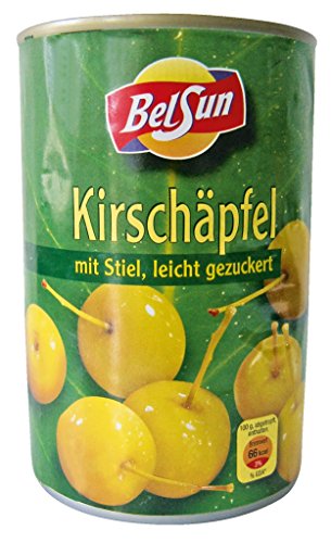 Belsun – Kirschäpfel mit Stiel, leicht gezuckert – 425g