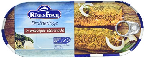 Rügenfisch Bratheringe in würziger Marinade, 6er Pack (6 x 500 g)